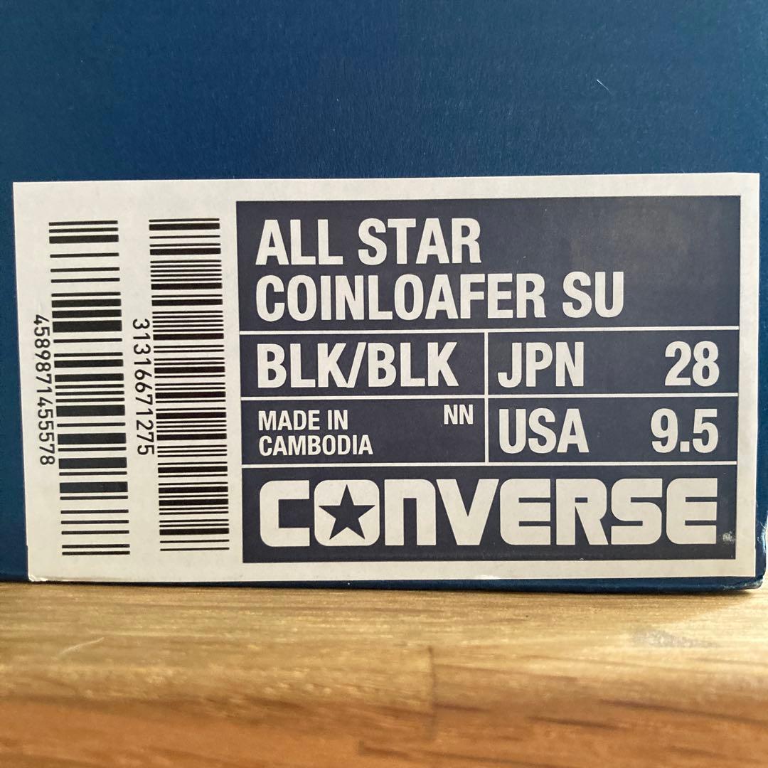靴 CONVERSE ALL STAR COINLOAFER SU BLACK