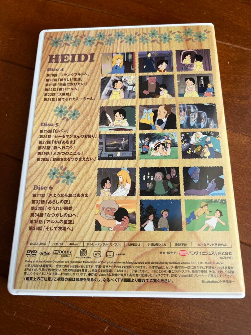 アルプスの少女ハイジのリマスターDVD-BOX