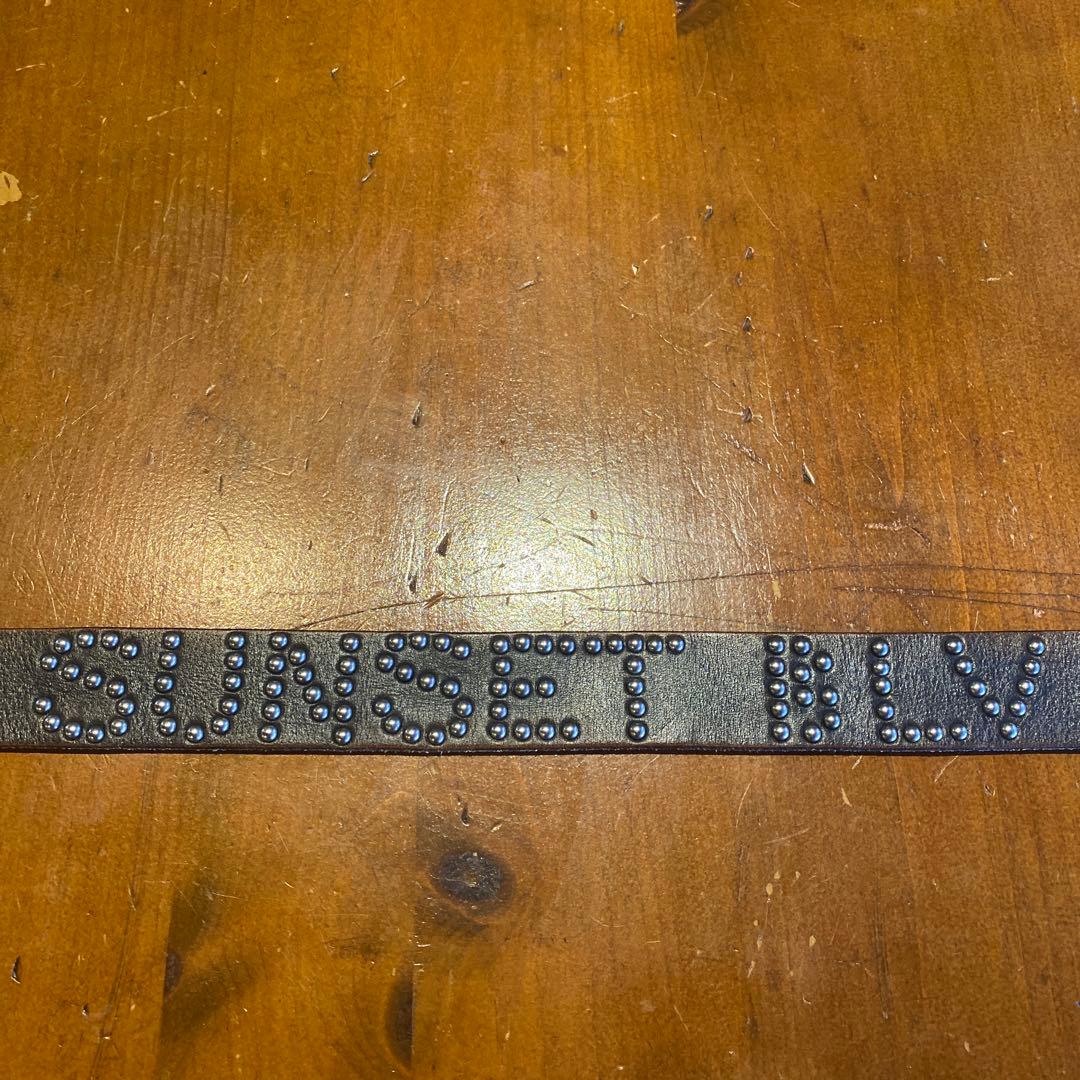 n*2様 HTC SUNSET BLVD スタッズ付きレザーベルト