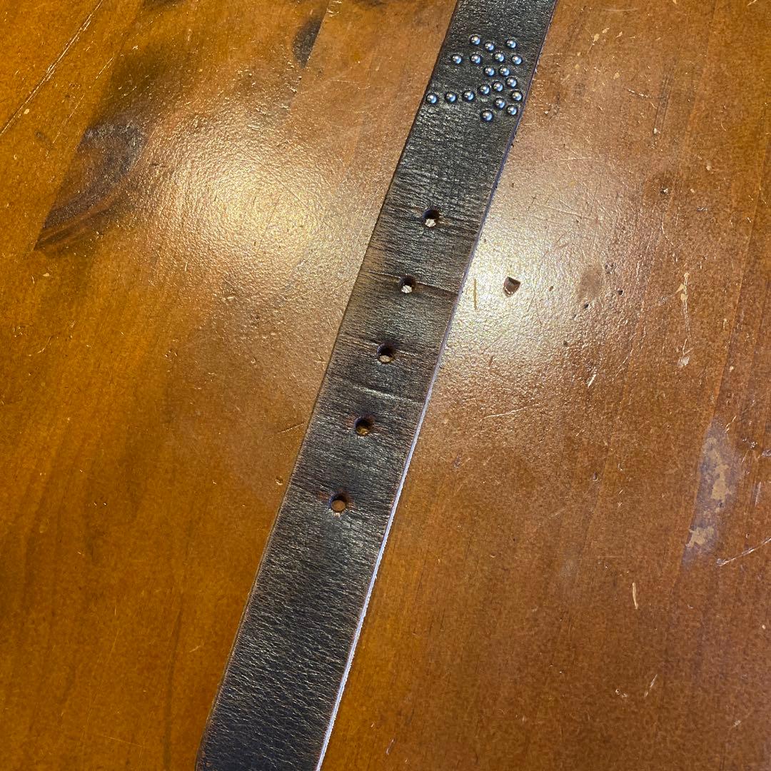 n*2様 HTC SUNSET BLVD スタッズ付きレザーベルト