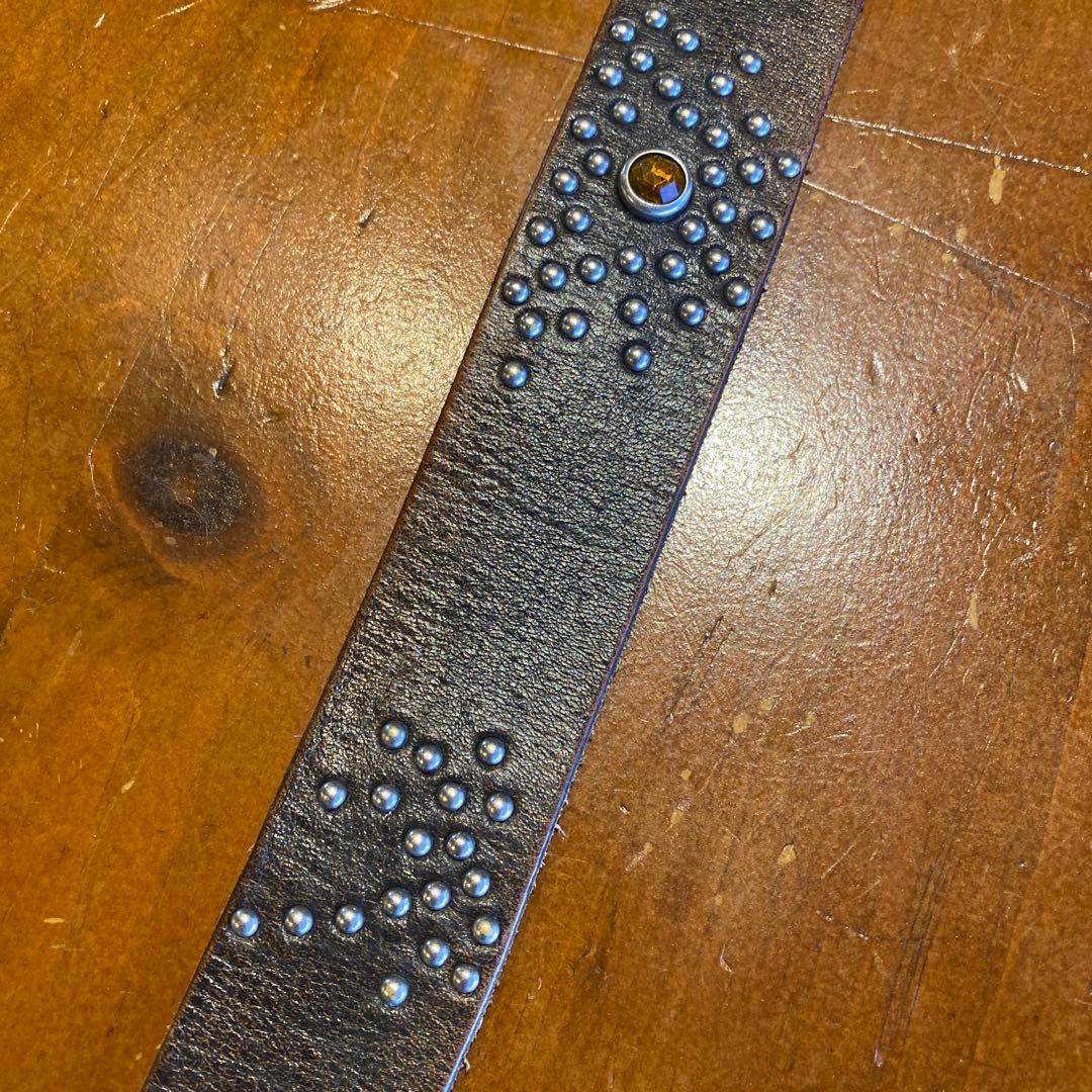 n*2様 HTC SUNSET BLVD スタッズ付きレザーベルト