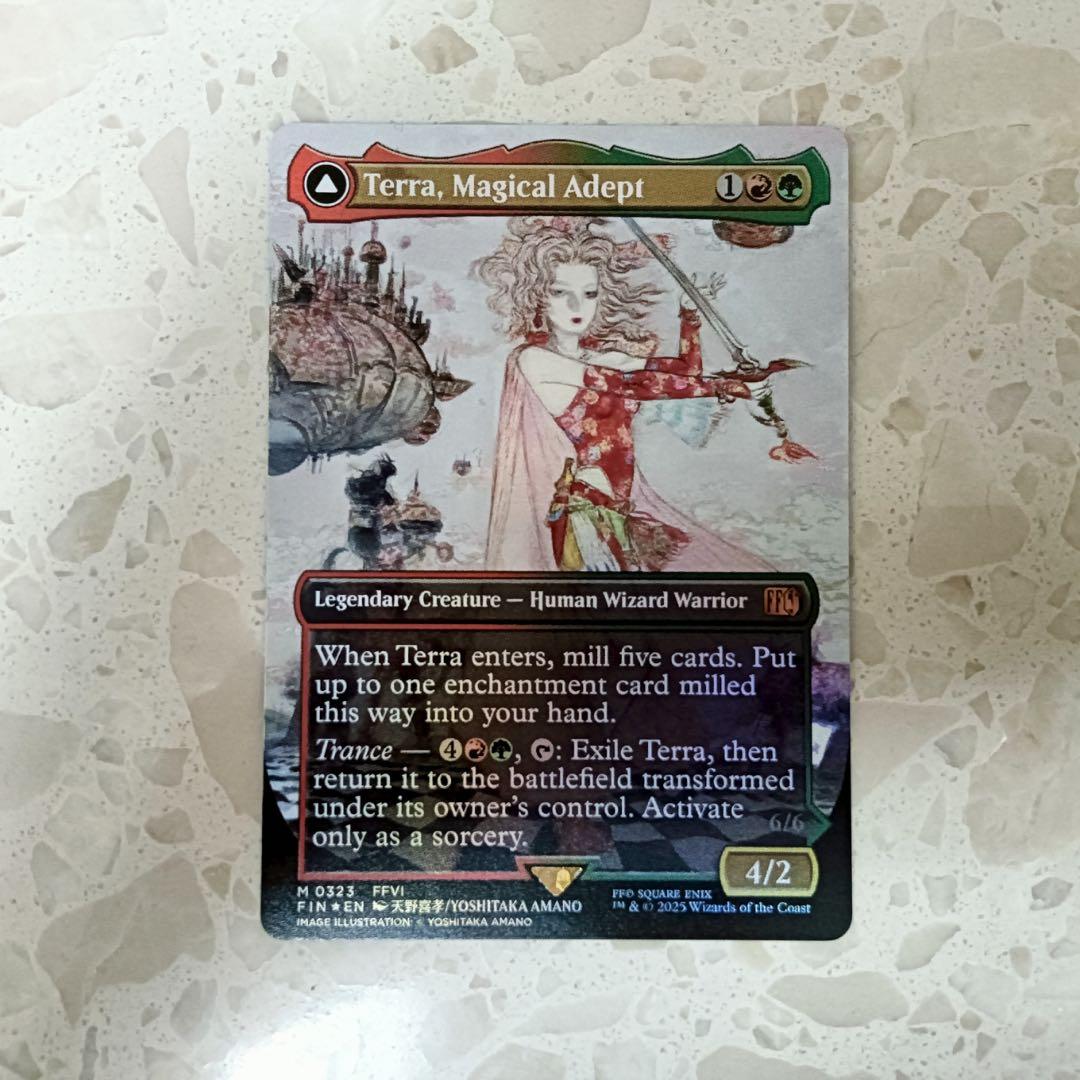 MTG FF FIN 323 魔導戦士、ティナ 全面アート foil 1枚