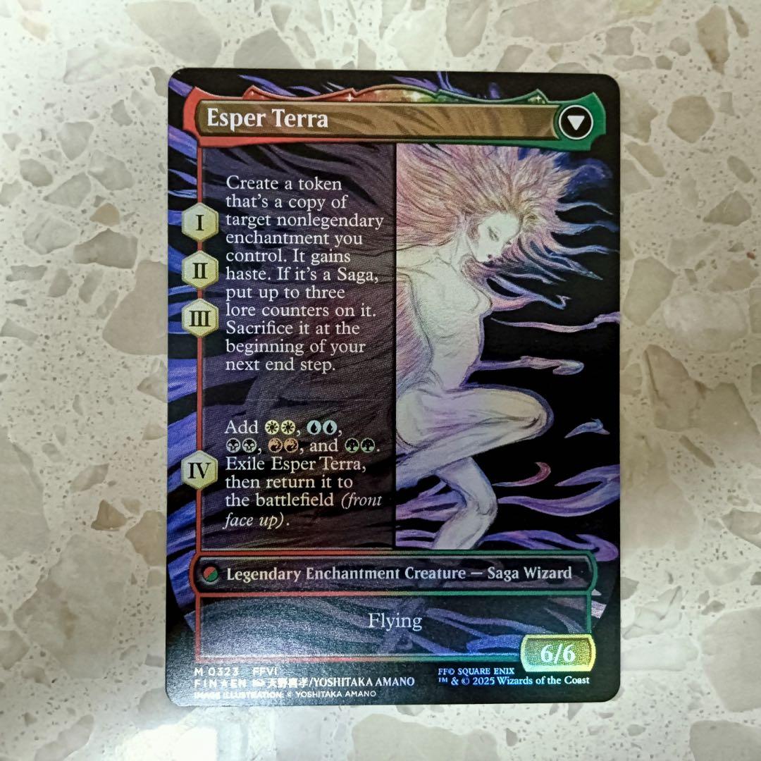 MTG FF FIN 323 魔導戦士、ティナ 全面アート foil 1枚