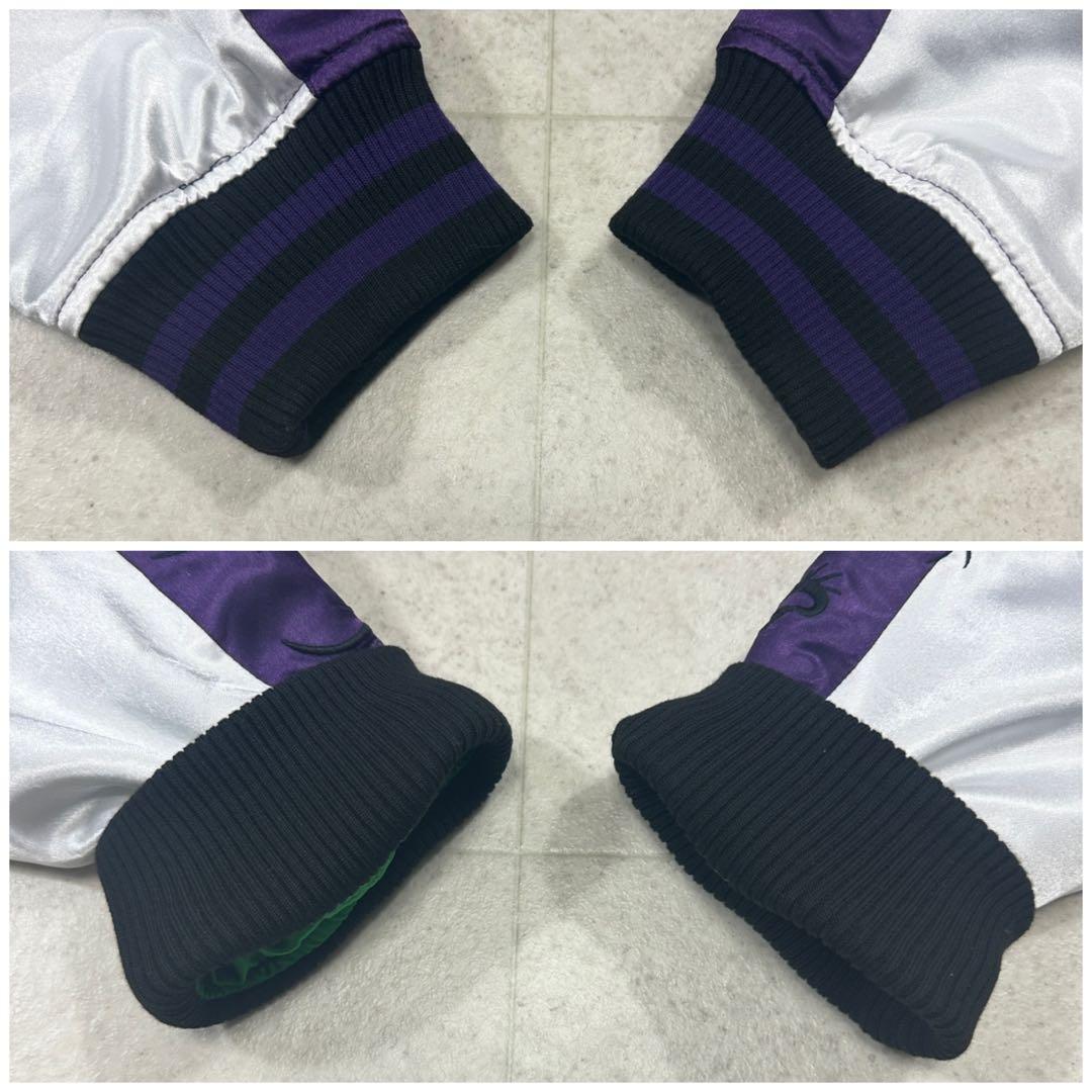 希少 未使用タグ付【ヴィランズ】ディズニー×丸眞 スカジャン 刺繍 中綿 L