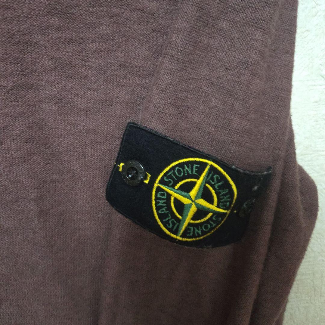 STONE  バーガンディ クルーネックセーター