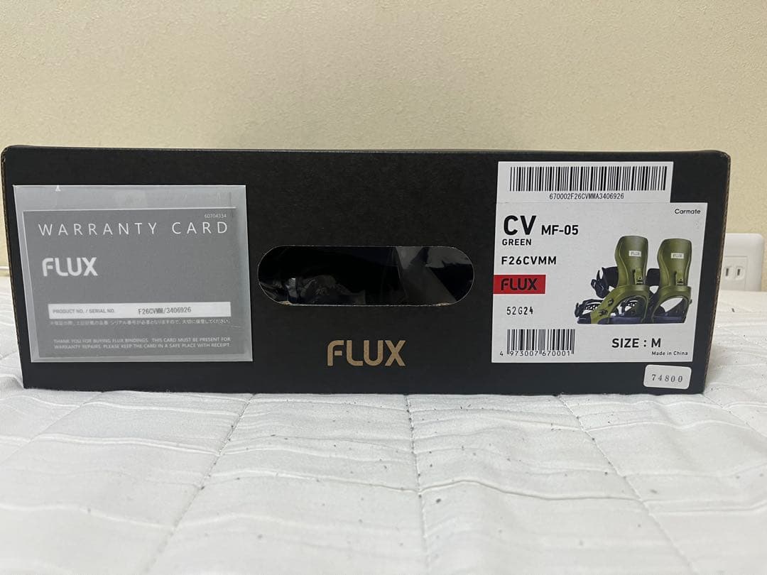 新品未使用品　FLUXビンディング　今期モデル　　F26CVMM Mサイズ