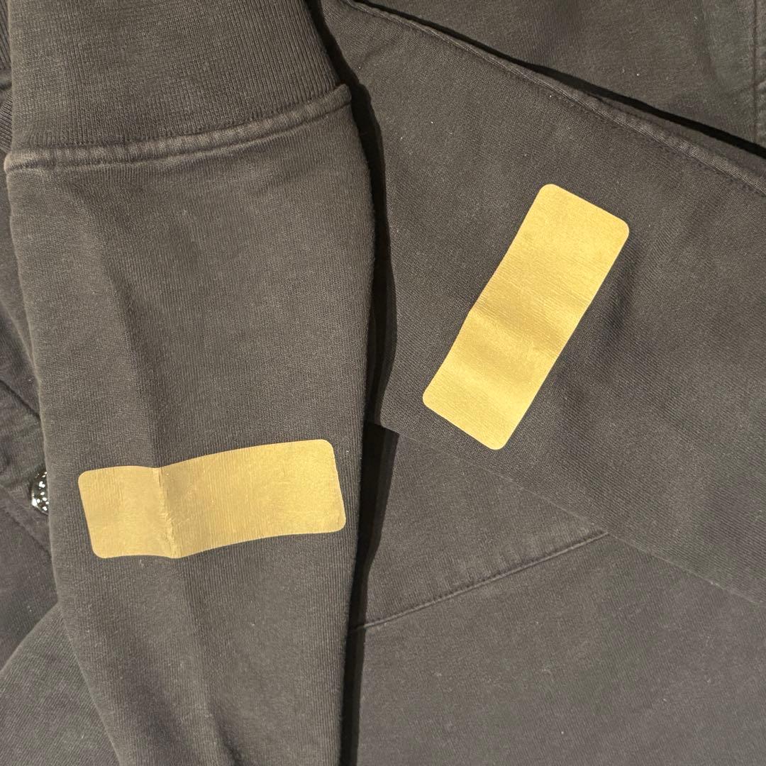 シュプリーム × ストーンアイランド コラボ パーカー 黒 Mサイズ 美品