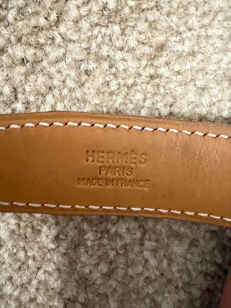 エルメス　H型バックル　ベルト　ブラック