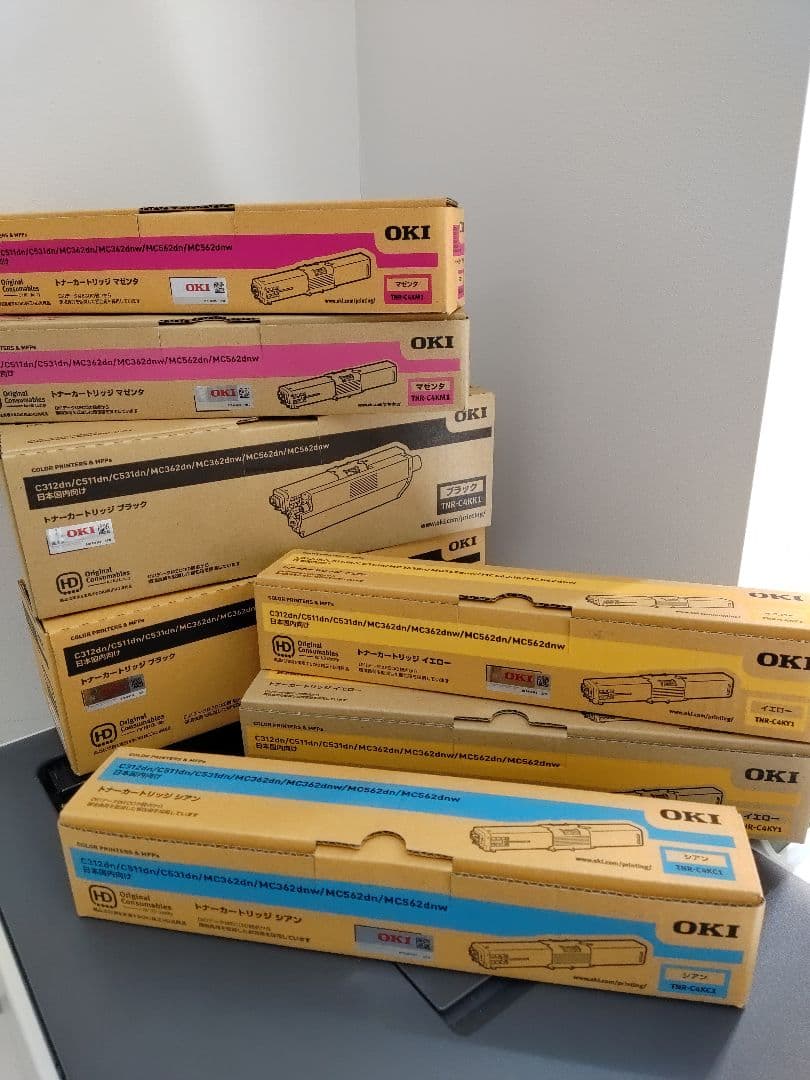 新品未使用　沖電気　トナーカートリッジ　合計7本　 TNR-C4Kシリーズ