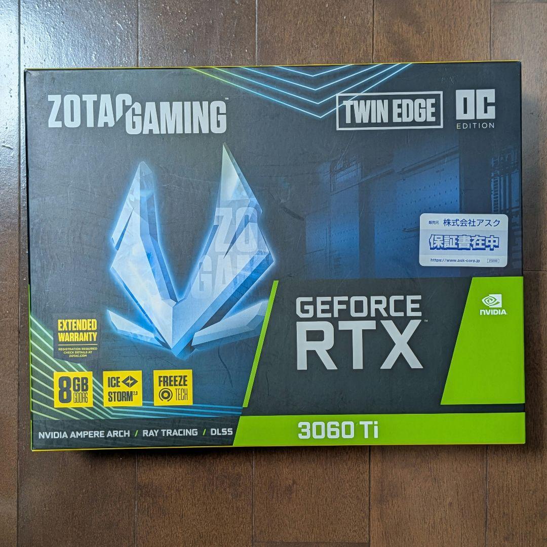 ZOTAC RTX3060Ti(ZT-A30610H-10MLHR)動作確認済