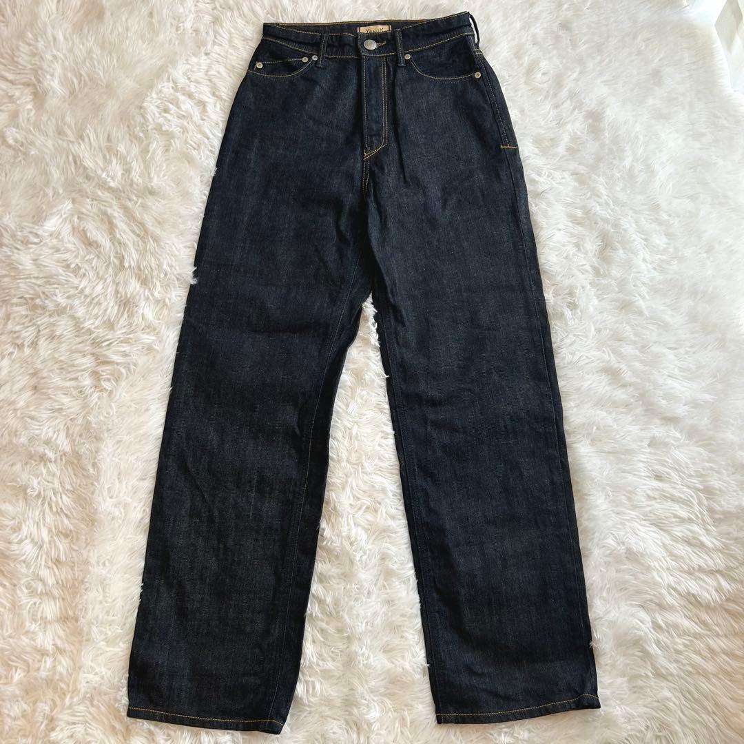 美品✨️人気モデルYANUK ボーイズストレートデニム Lea OWI 美脚デニム