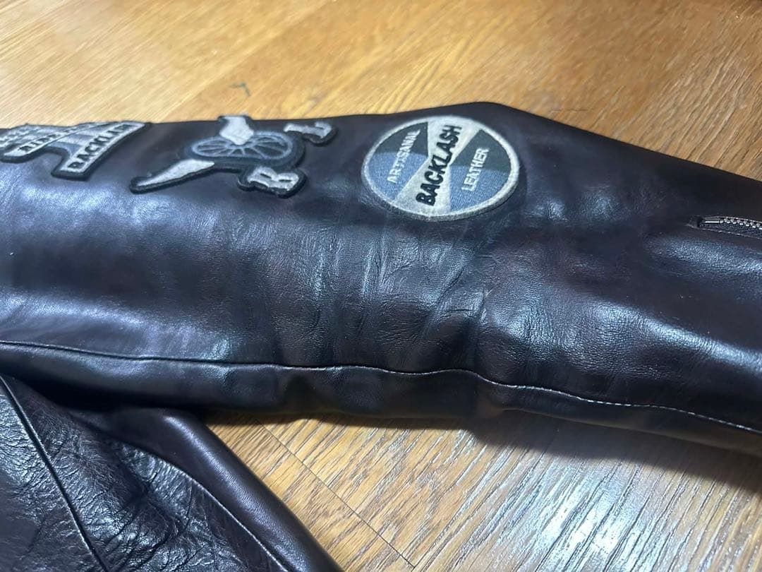 バックラッシュ×ROLL コラボライダースジャケット　L（実寸XL相当）