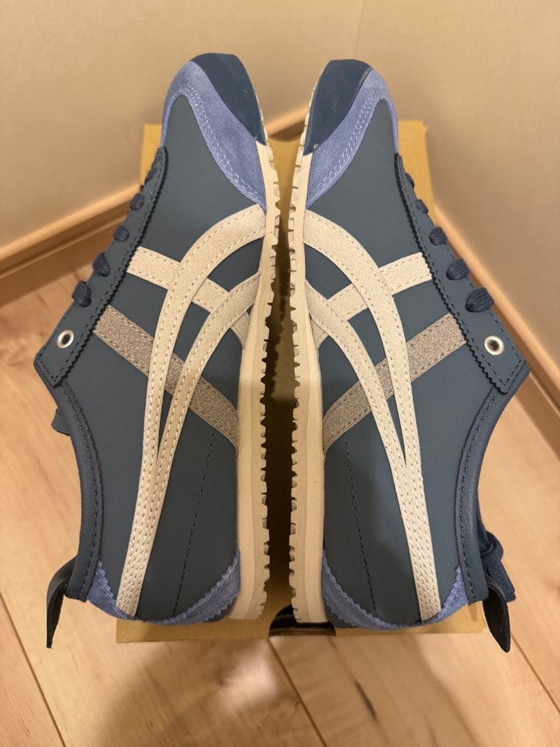 新品未使用 オニツカタイガー　メキシコ66 グレー/ネイビー箱、タグ無し