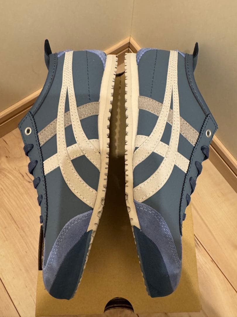 新品未使用 オニツカタイガー　メキシコ66 グレー/ネイビー箱、タグ無し