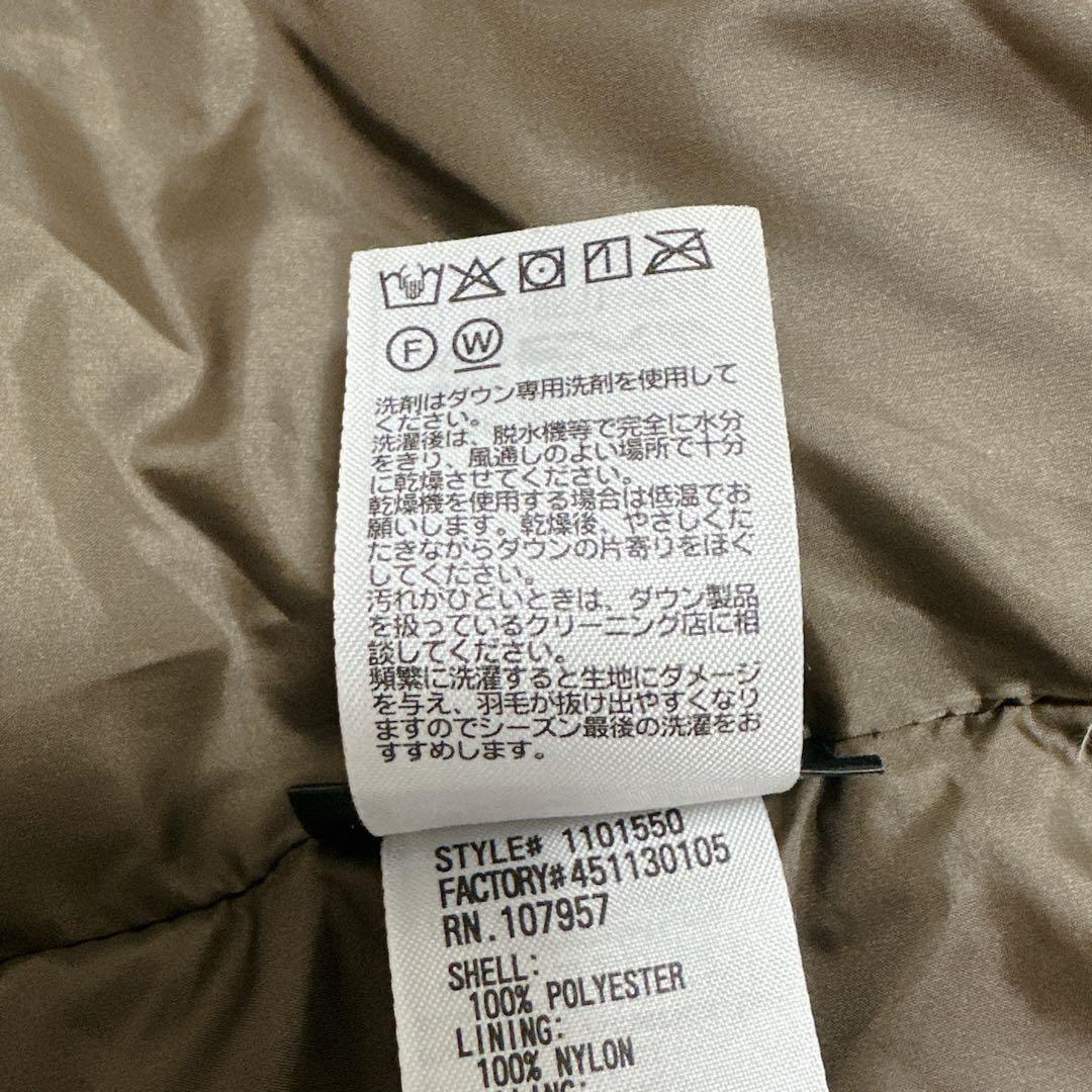 良品 モンベル ロングダウン ex800 ブラウン レディースL 収納袋あり
