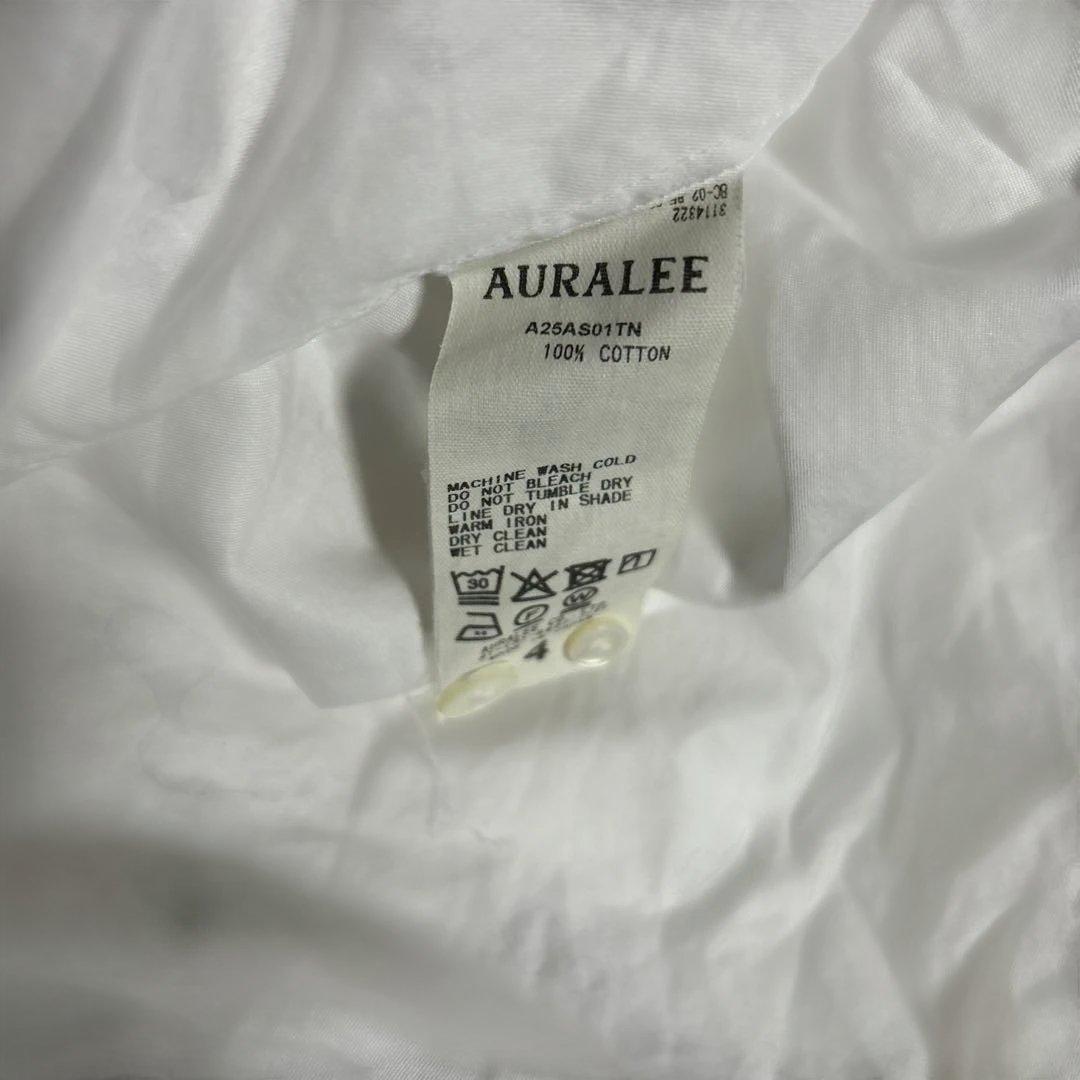 AURALEE WASHED FINX TWILL SHIRT サイズ4