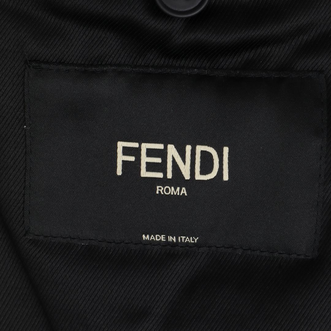 FENDI 16AW 国内正規品 ニット切替 カシミヤ混ウールブルゾン 46