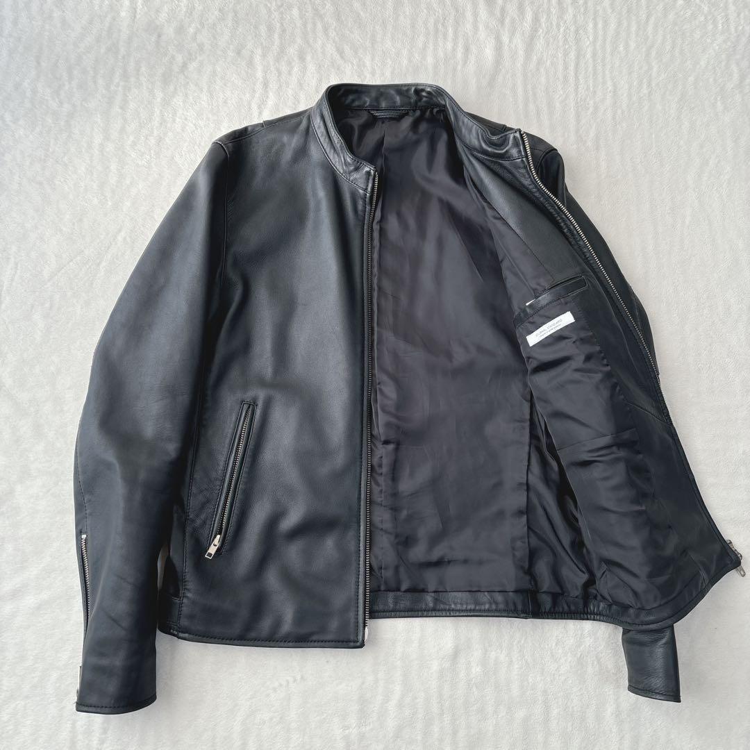 【美品】ジャーナルスタンダード　レザージャケット　ライダース　ラムレザー　黒