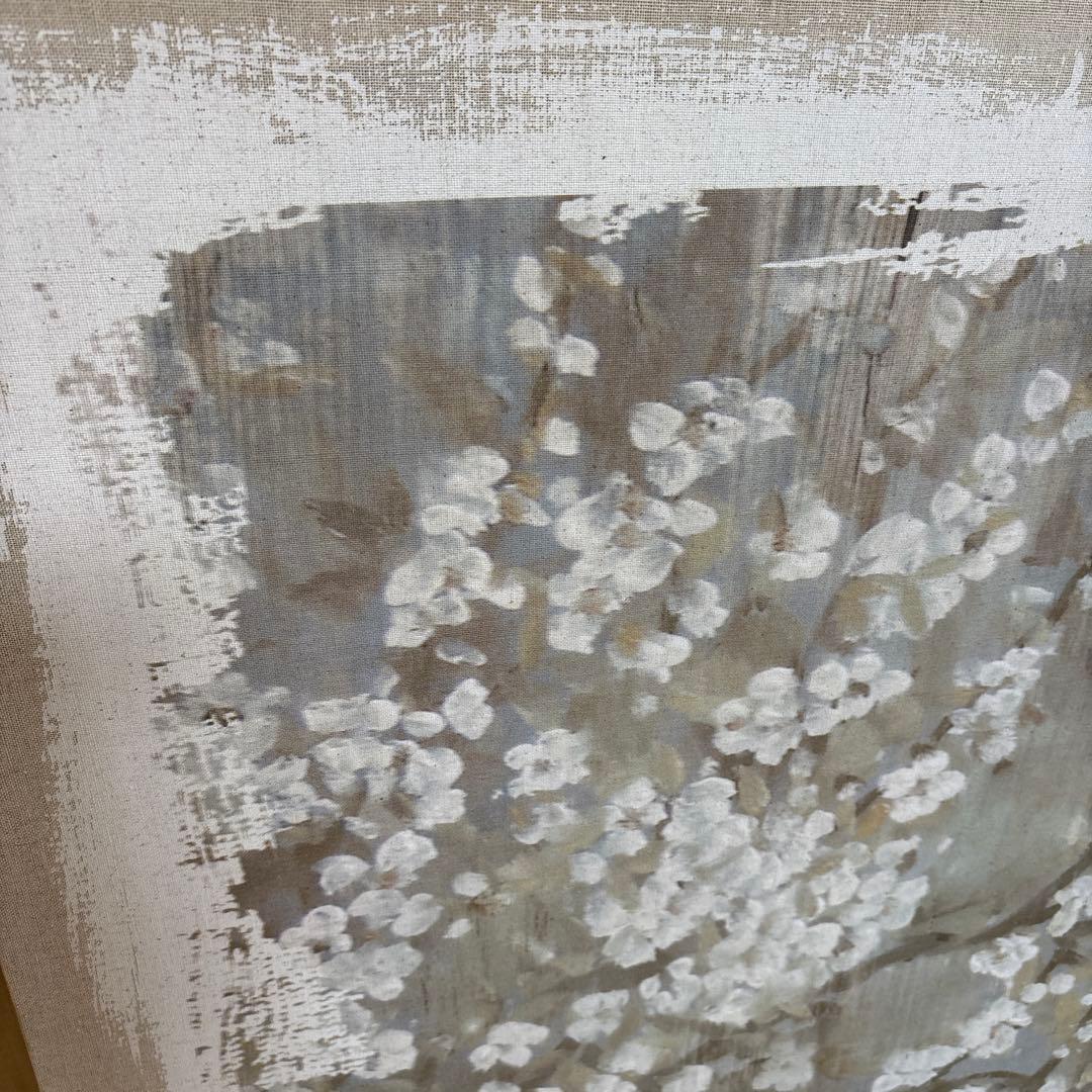 送料込み❣️早物勝ち❣️大幅値下げ！‼️サラグレース　グレー背景の桜装飾画