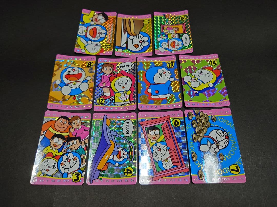 ドラえもん バンプレカード 11枚 /バンプレスト 1998年製 プリズム キラ