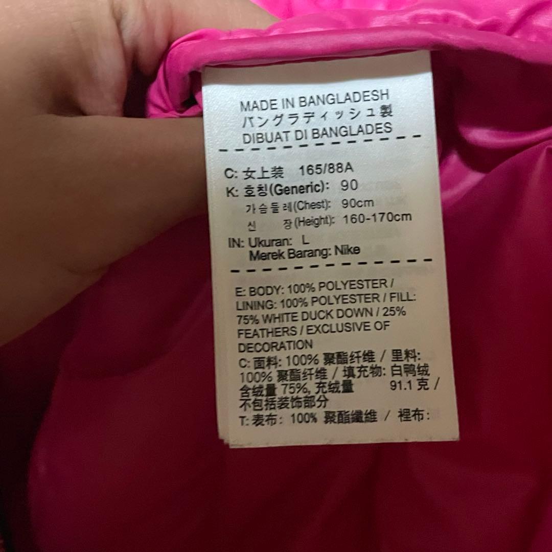 Y2K NIKE ピンク ダウン 短丈 swag archive テック系