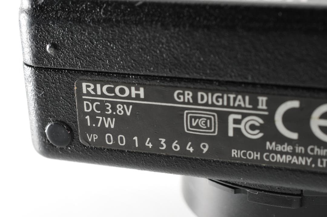 RICOH リコー GR DIGITAL II Ⅱ 2 ブラック #1277