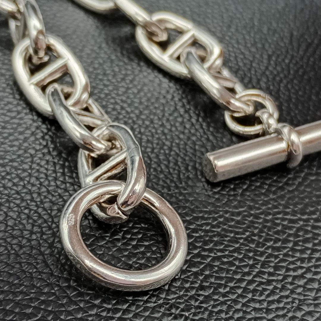 【高級】 ヴィンテージ シルバー 925 刻印 ネックレス シェーヌダンクル