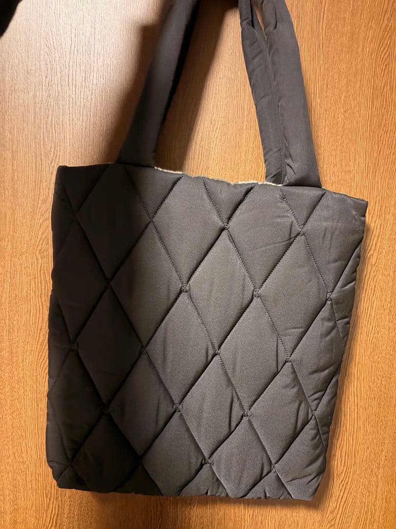 Mariahキルティングトートバッグ　ブラック