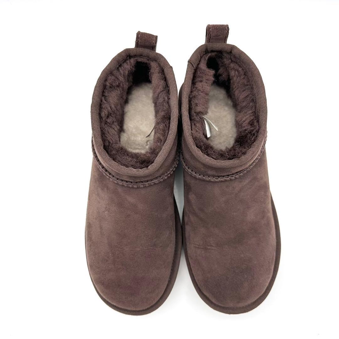 アグ クラシック ウルトラ ミニ ブラウン ムートンブーツ 23cm