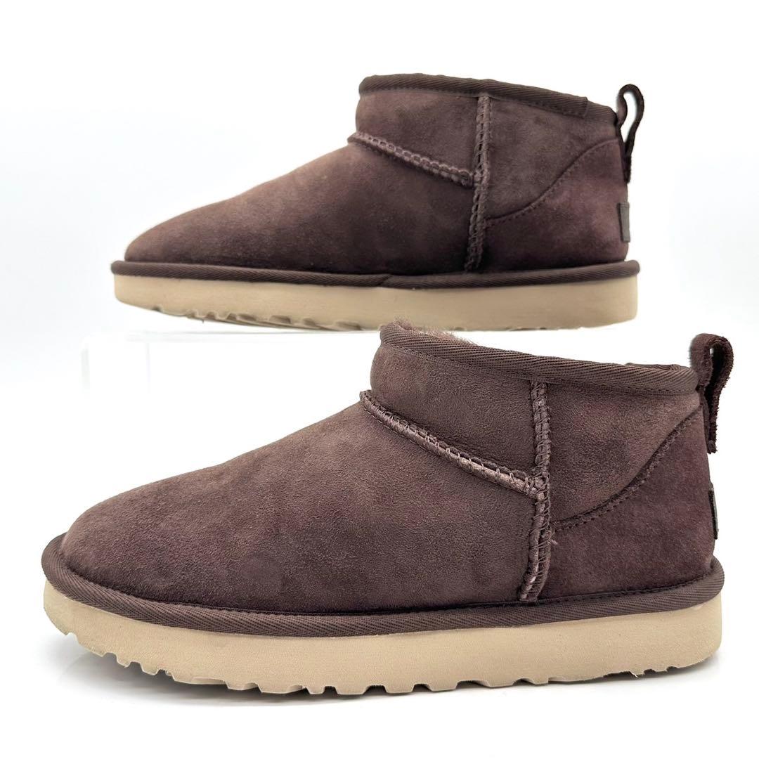 アグ クラシック ウルトラ ミニ ブラウン ムートンブーツ 23cm