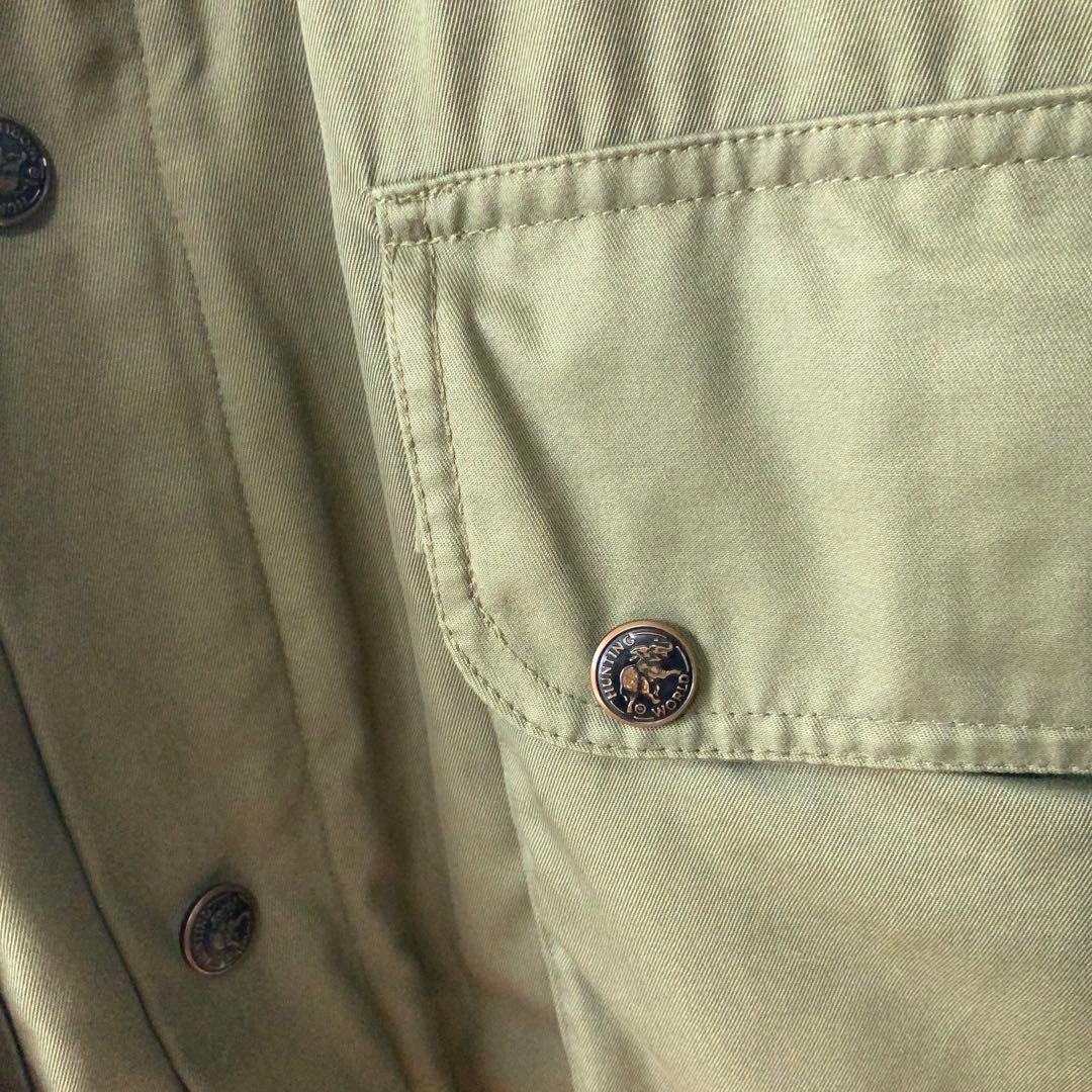 英国製Hunting Worldエクスプローラーパーカー オリジナル40オリーブ