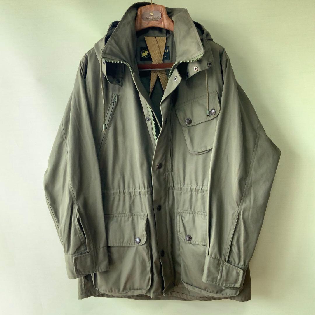 英国製Hunting Worldエクスプローラーパーカー オリジナル40オリーブ