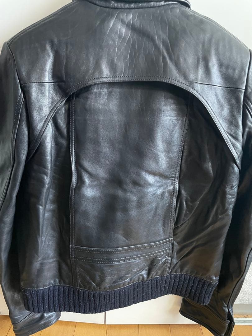 Stud homme Justice Leather Jacket ブラック