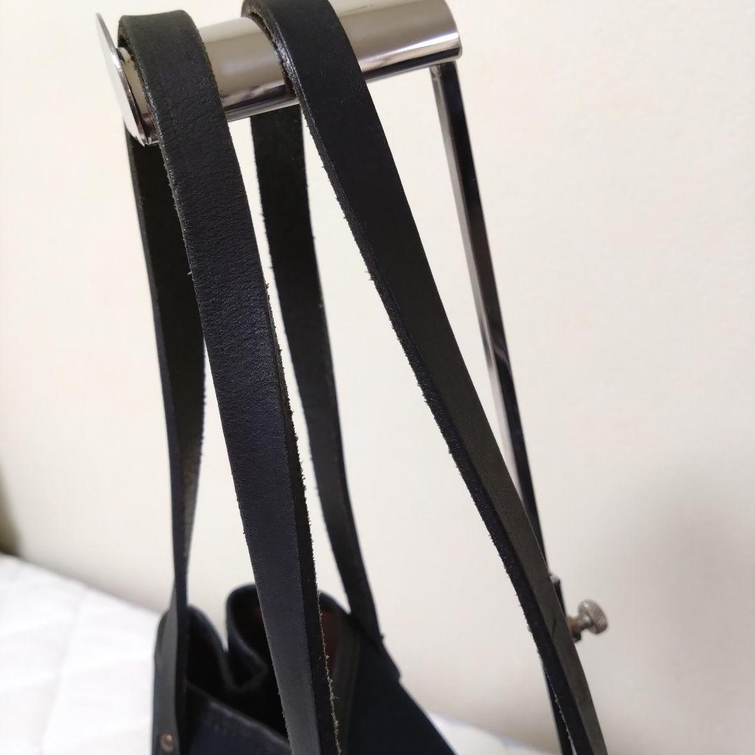 フェリージ トートバッグ 16-26 キャンバス レザー ブラック