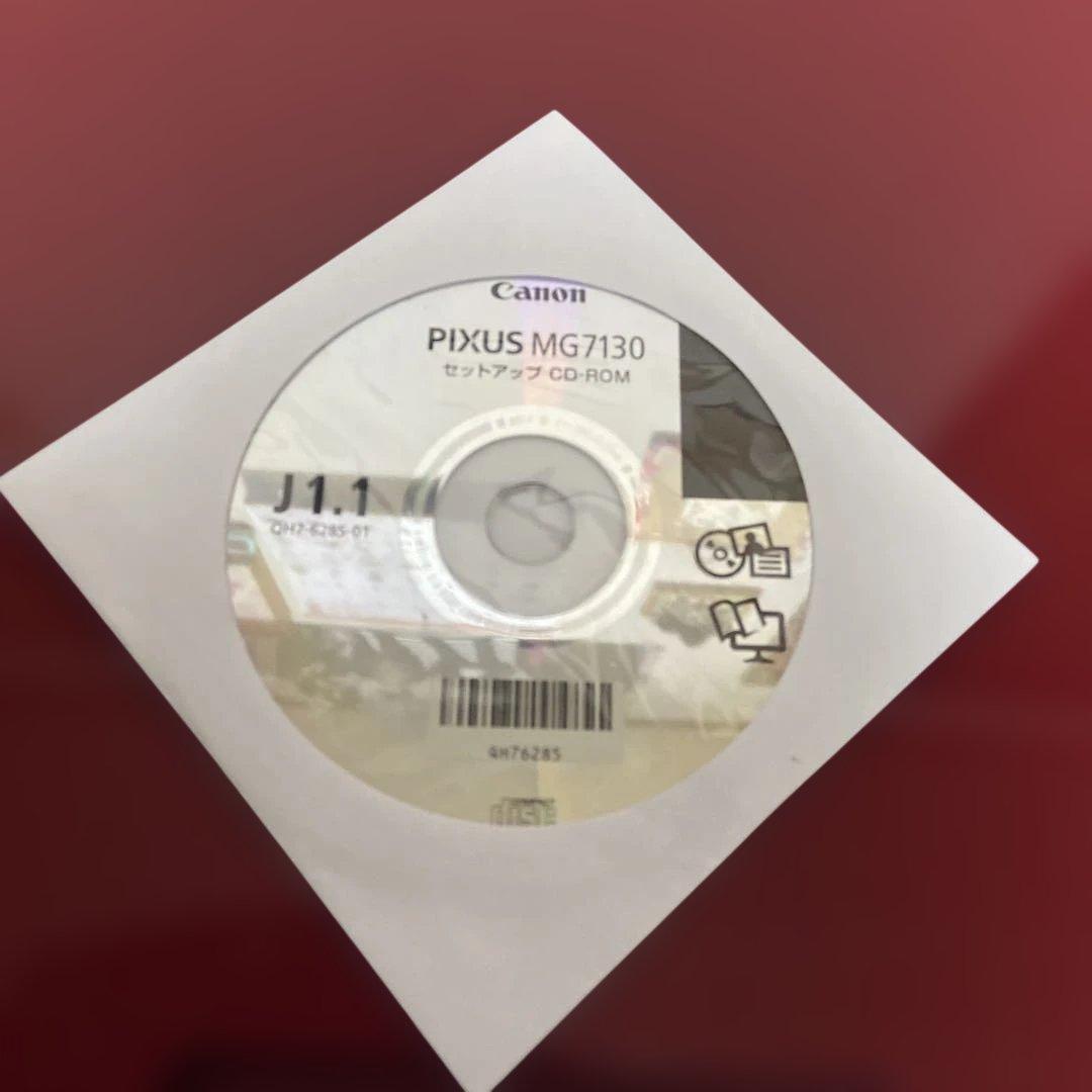 Canonインクジェットプリンター MG7130 赤色 動作品 印刷枚数 少