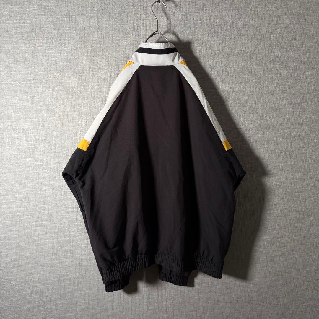 90s★adidas 万国旗タグ ナイロンジャケット 刺繍 アームロゴ L程度