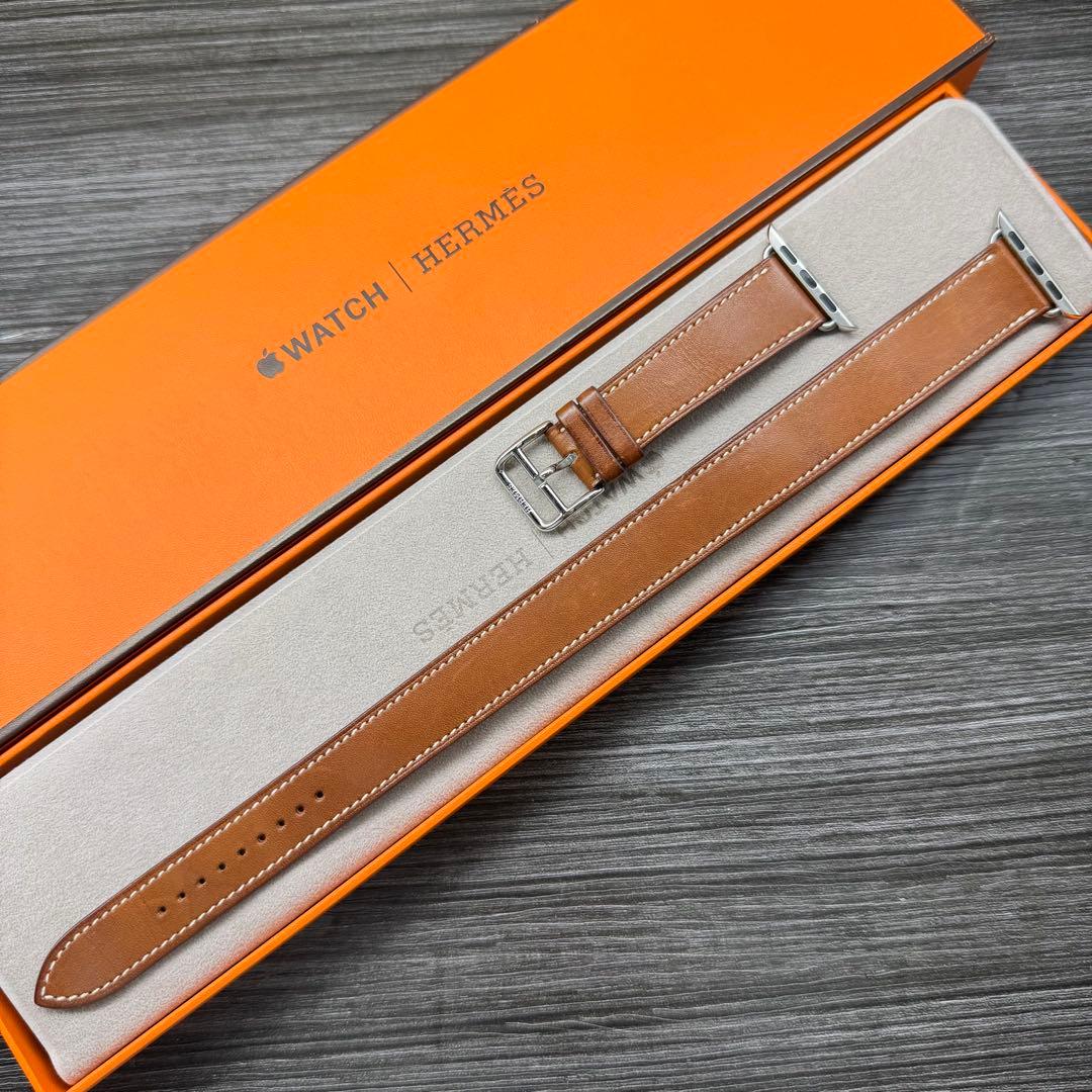 2830 ほぼ未使用Apple Watch エルメス　ブラウン　ドゥブルトゥール