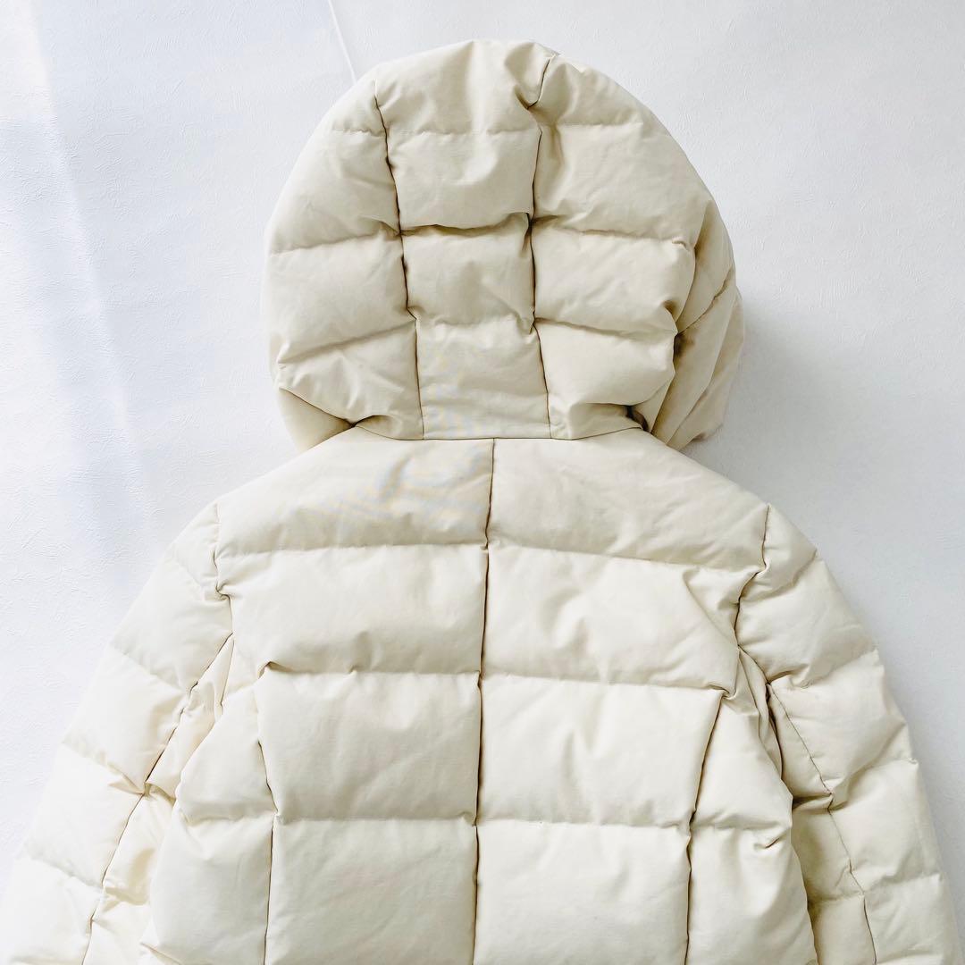 3181A ウールリッチ　スピックスパン別注ロングダウンジャケット フード付き白