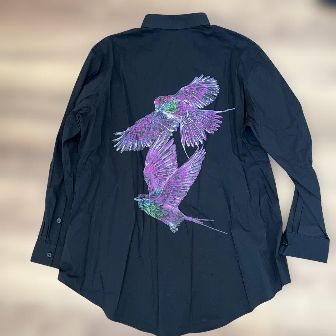 Y-3 グラフィック　ロングシャツ