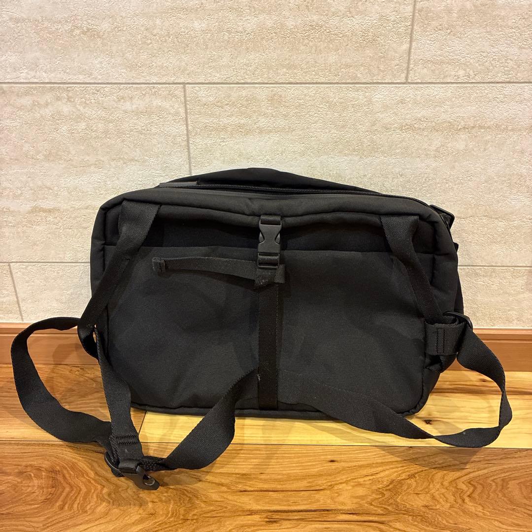 côte&ciel ブラック メッセンジャーバッグ