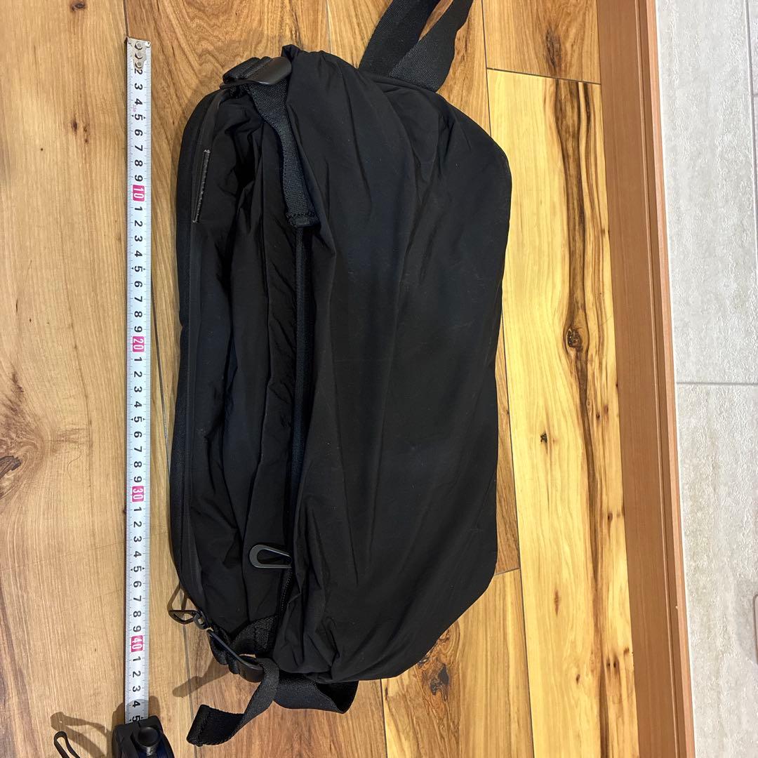 côte&ciel ブラック メッセンジャーバッグ