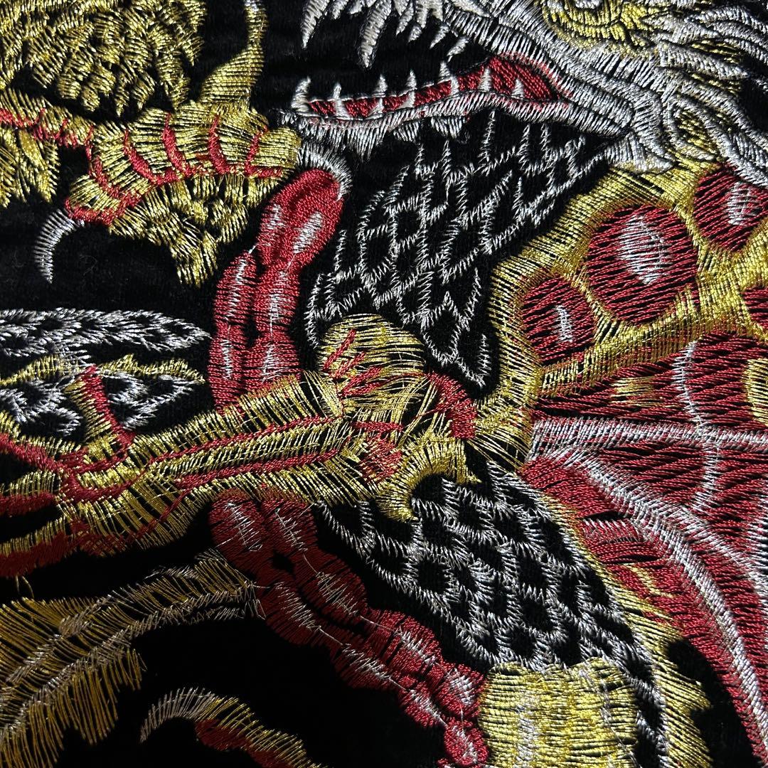 HOSHIHIME 星姫 別珍 ベロア スカジャン 鷲 龍 刺繍 レア 3L