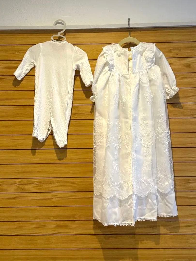 【赤ちゃんの城】セレモニードレス&ロンパースセット