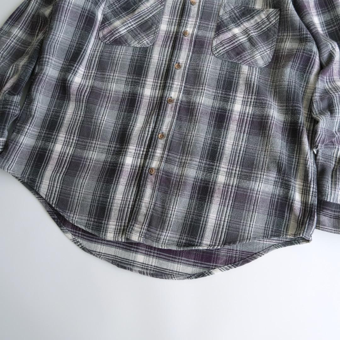 ST.JOHN'S BAY 00s チェックヘビーネルシャツ XLT