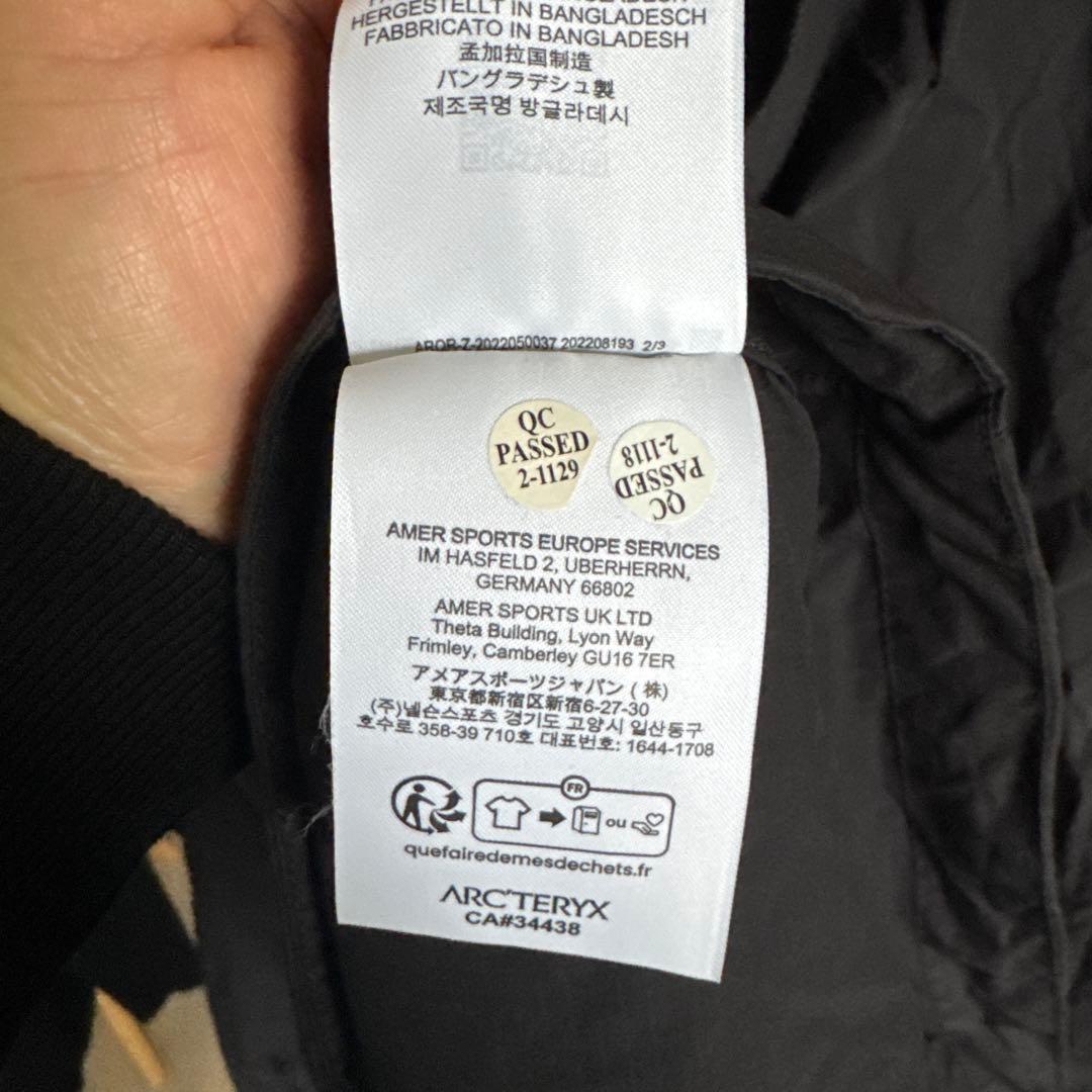 ARC’TERYX ナイロンジャケット/L/ナイロン/BLK