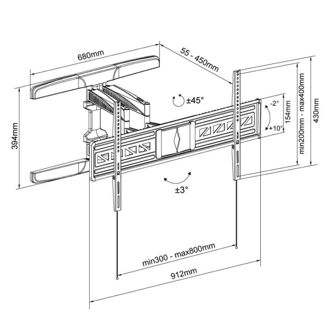 【新品】テレビ金具 55-90インチ ベーシックタイプ