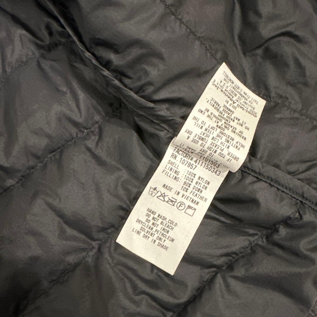 mont-bell モンベルブラック ダウンジャケット Mスペリオ