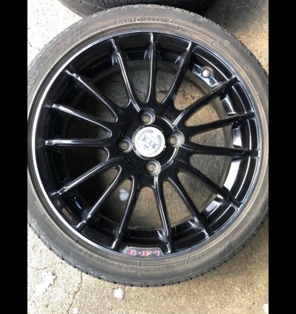 軽用16インチアルミ、BS製タイヤ付き(オマケ) 2本