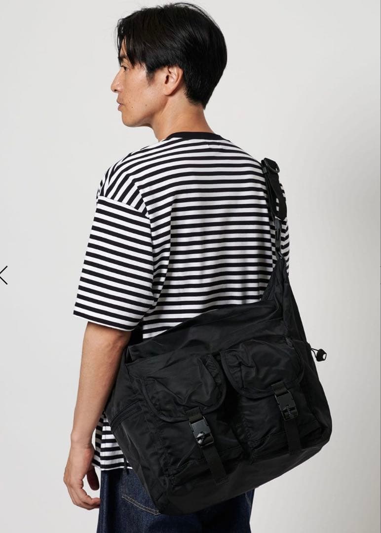 新品バイシクロン✖︎ビューティーアンドユース別注メッセンジャーバッグ黒stussy