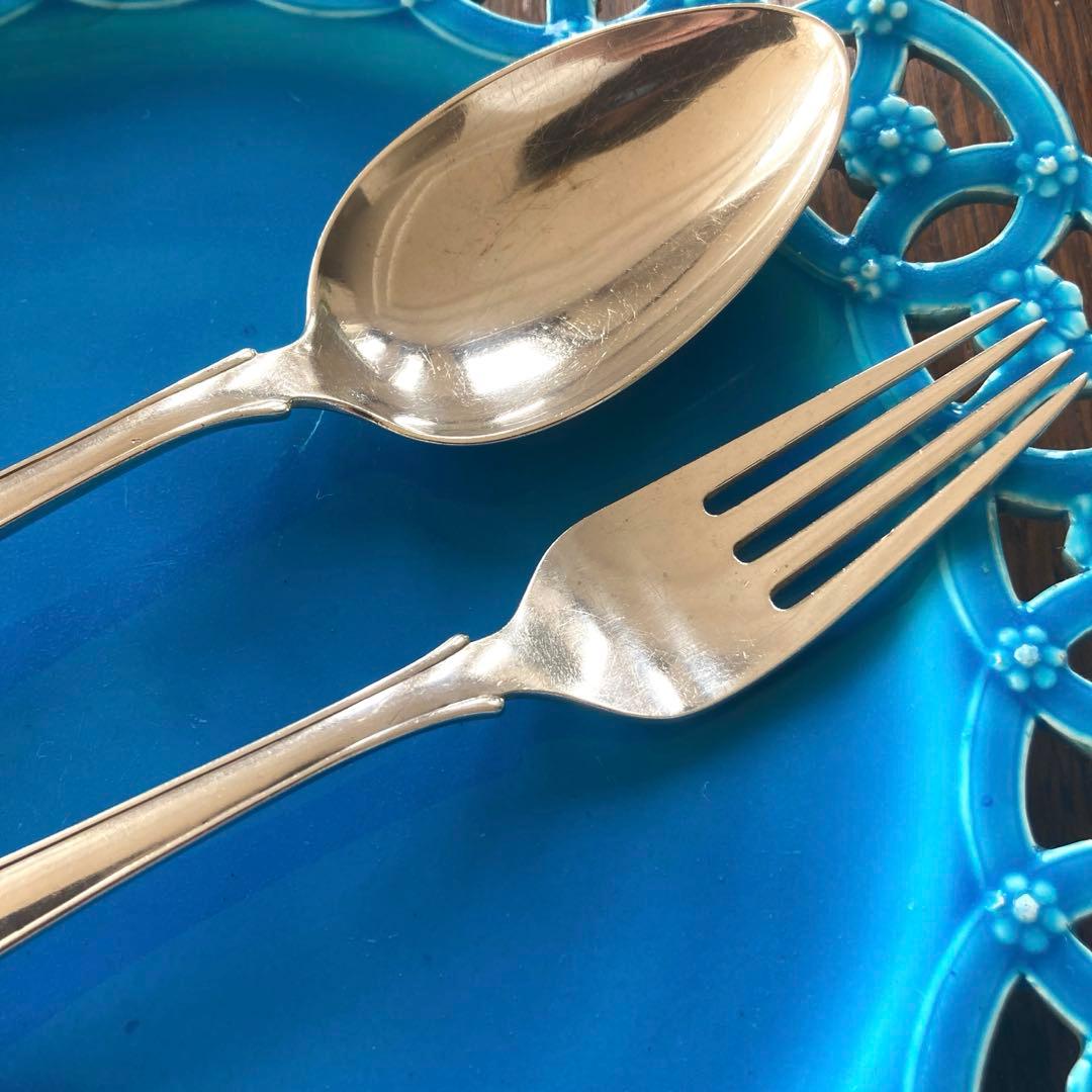 ジョージジェンセン　シルバー　スプーン&フォーク　セット